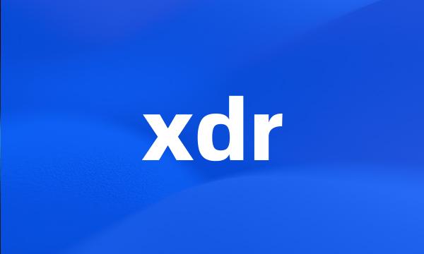 xdr