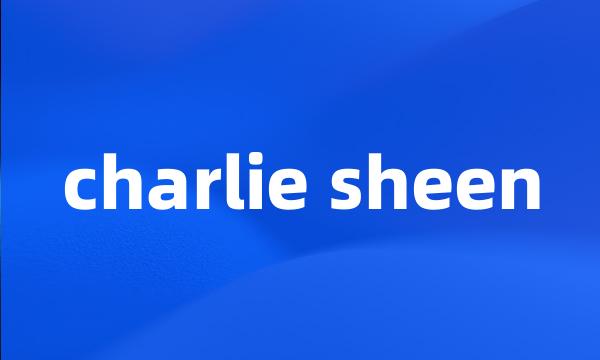 charlie sheen