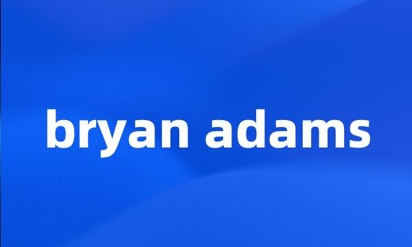 bryan adams