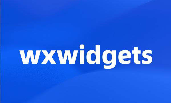 wxwidgets