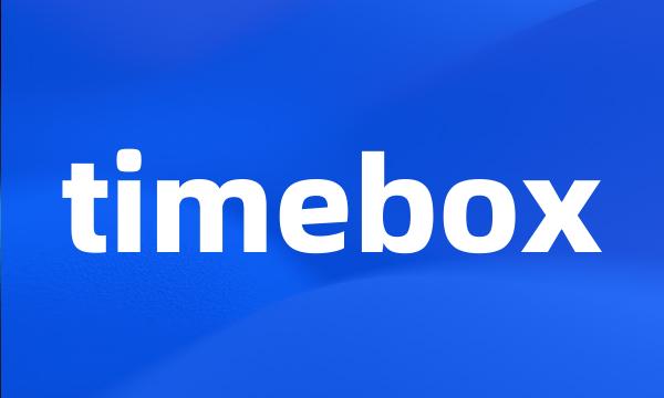 timebox