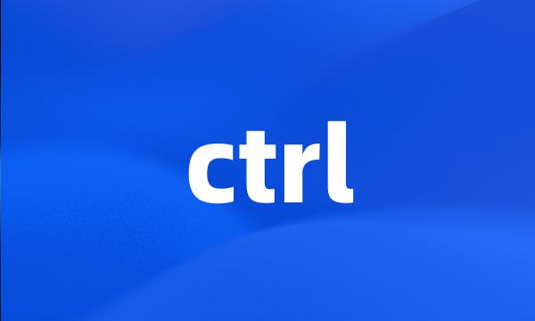 ctrl