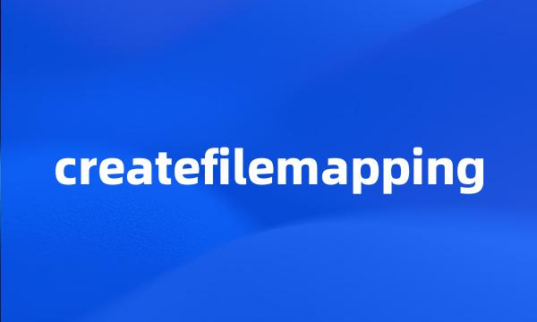 createfilemapping