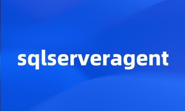 sqlserveragent