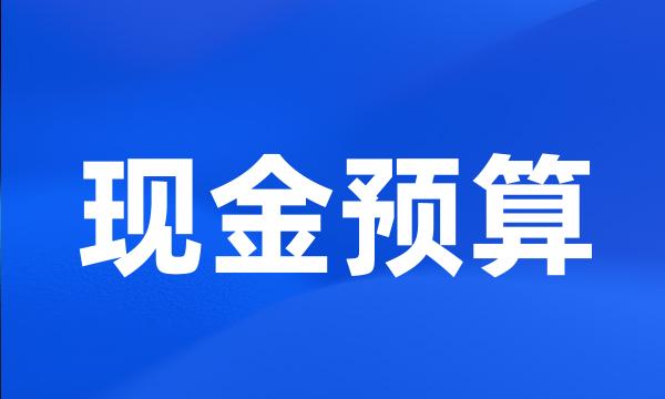 现金预算