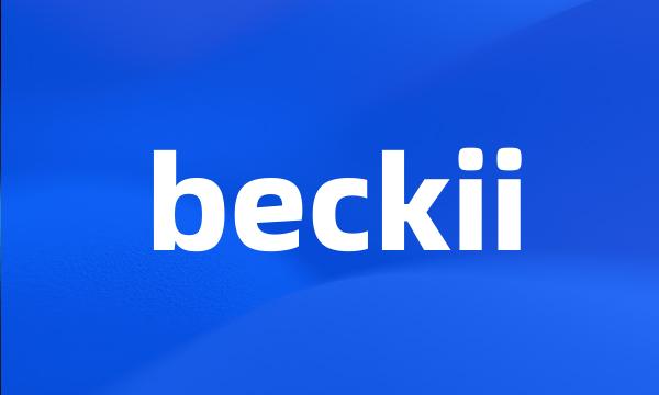 beckii