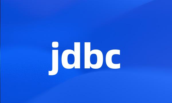 jdbc