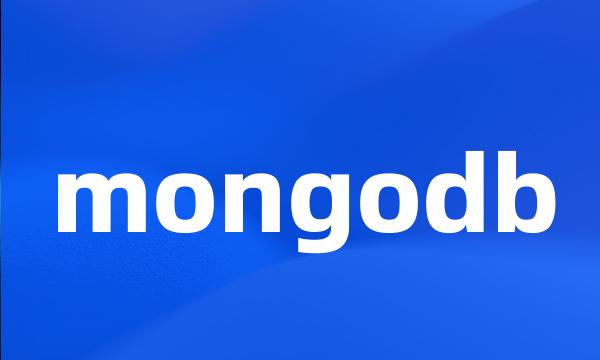 mongodb