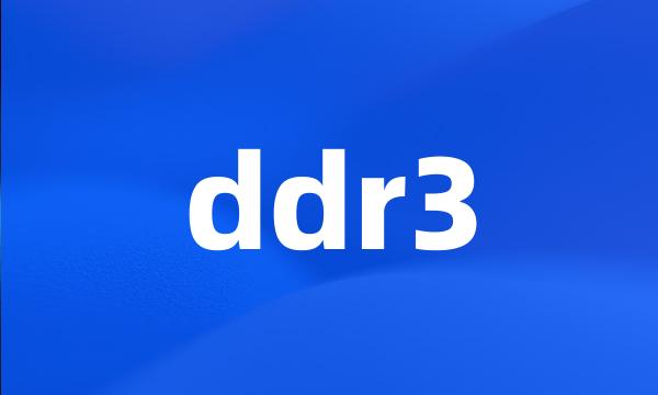 ddr3