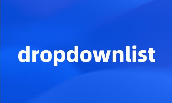 dropdownlist