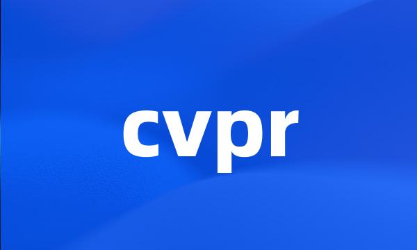 cvpr