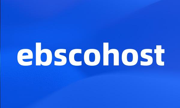 ebscohost