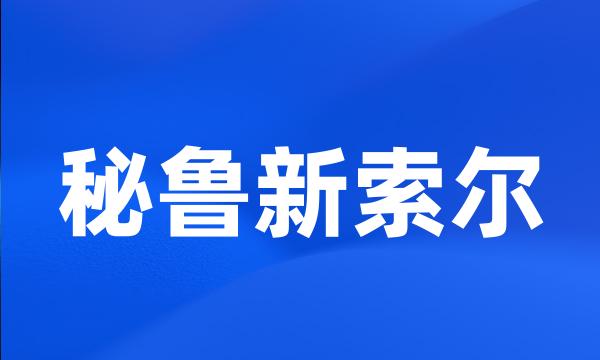 秘鲁新索尔