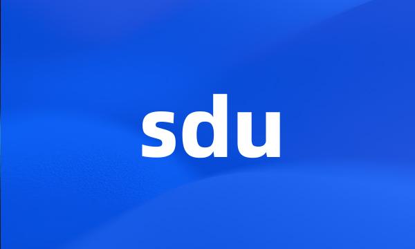 sdu