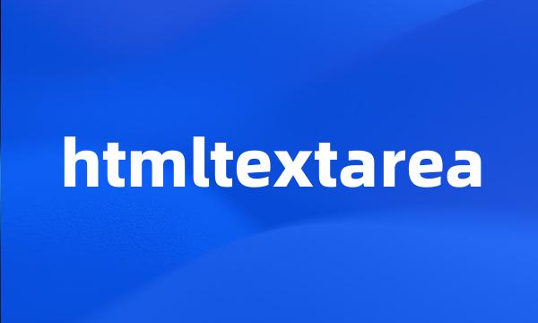 htmltextarea