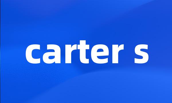 carter s