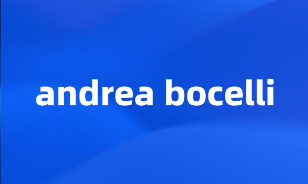 andrea bocelli