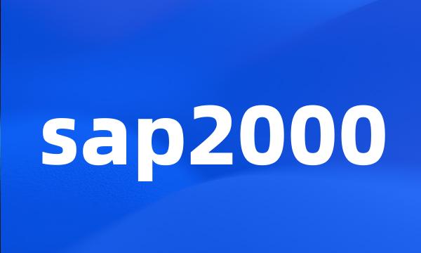 sap2000