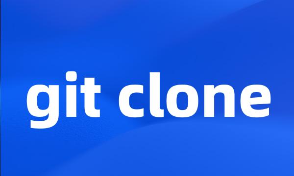 git clone