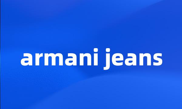 armani jeans