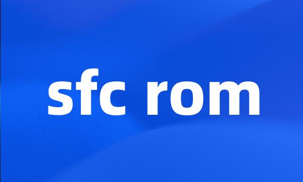 sfc rom