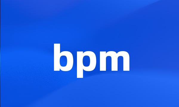 bpm