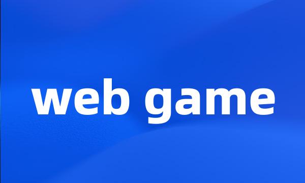 web game