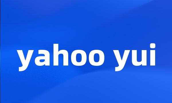 yahoo yui