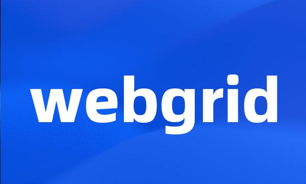 webgrid