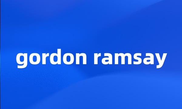 gordon ramsay