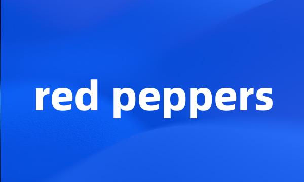 red peppers