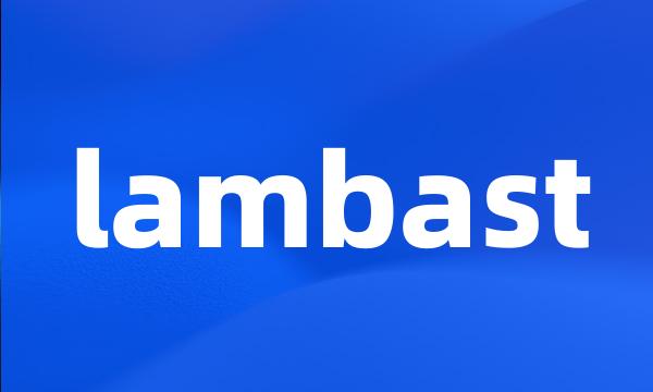 lambast