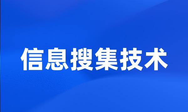 信息搜集技术