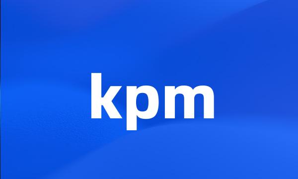 kpm