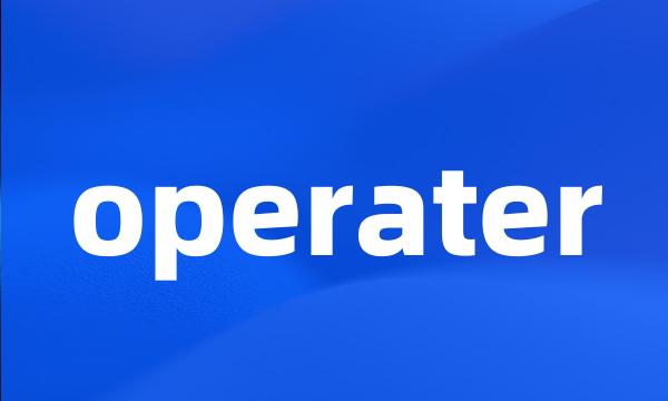 operater