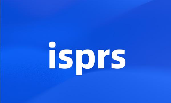 isprs