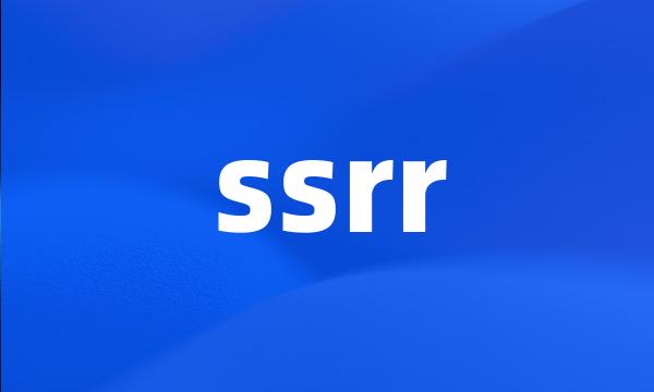 ssrr