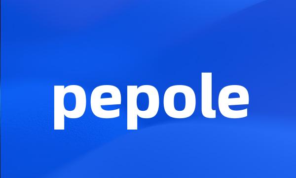 pepole