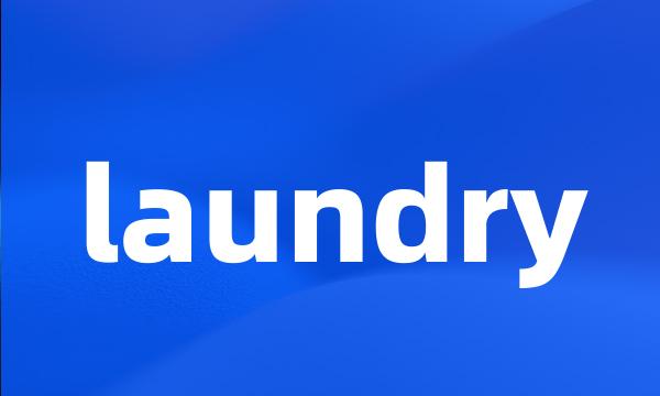 laundry