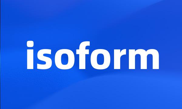 isoform