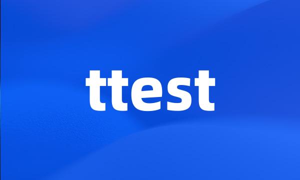 ttest