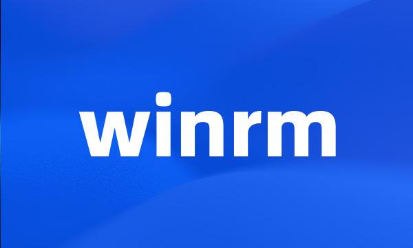 winrm