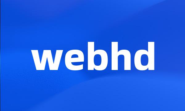 webhd