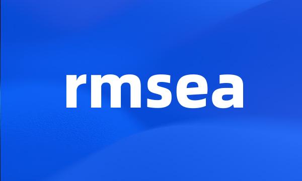 rmsea