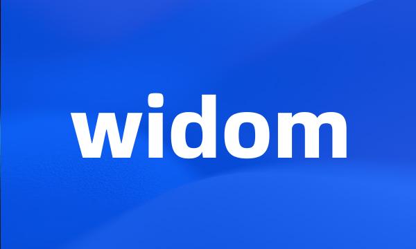 widom