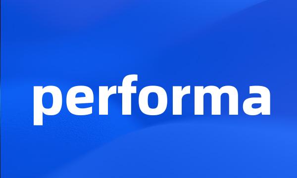 performa