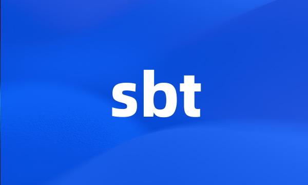 sbt