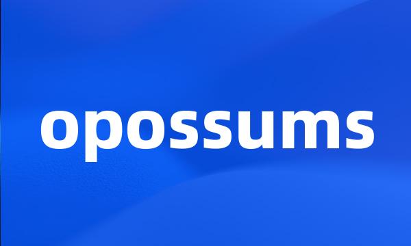 opossums