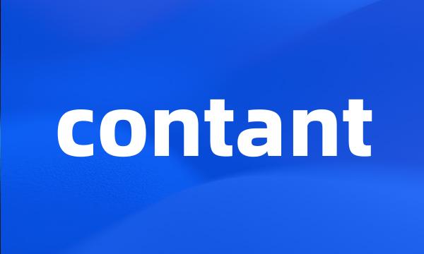 contant