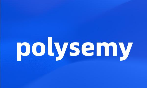 polysemy